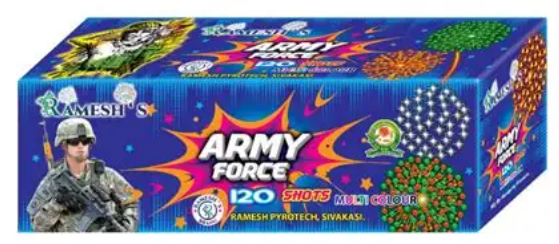 120 SHOTS MULTI COLOUR